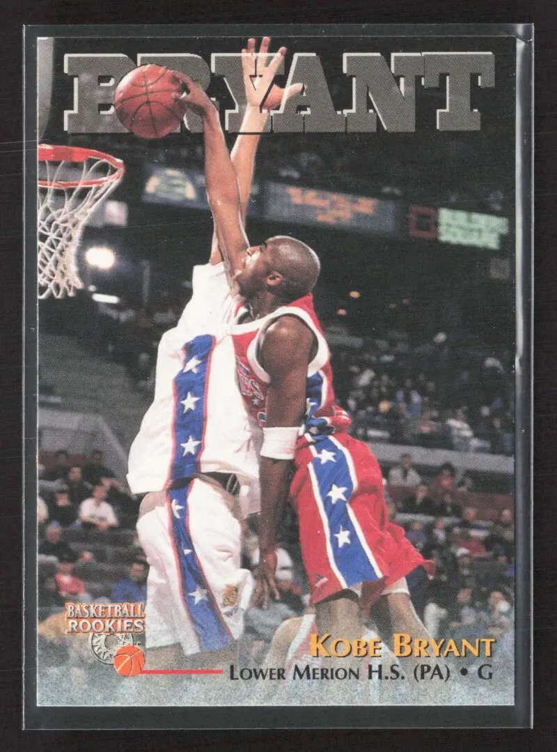 Topps Panini Card Tarjeta Cromo Barajita Kobe Bryant Score Board 1996 Pre Rookiecard RC Rookie Card RC Rookies con uniforme de colegio Lower Merion