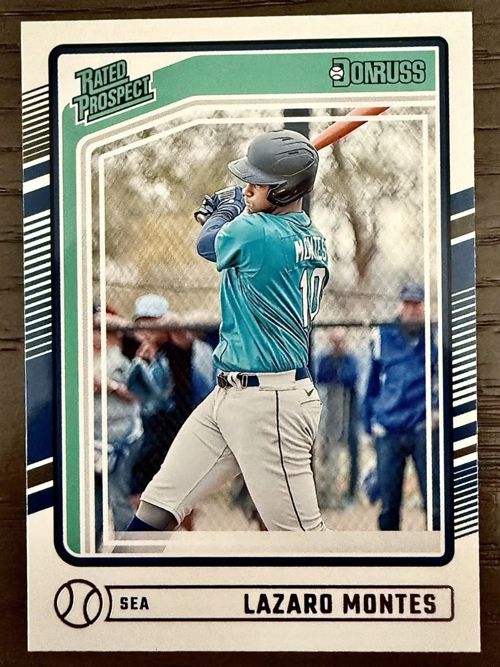 Topps Panini Card Tarjeta Cromo Barajita Lazaro Montes Panini 2024 Donruss Pre Rookiecard RC Rated Prospects