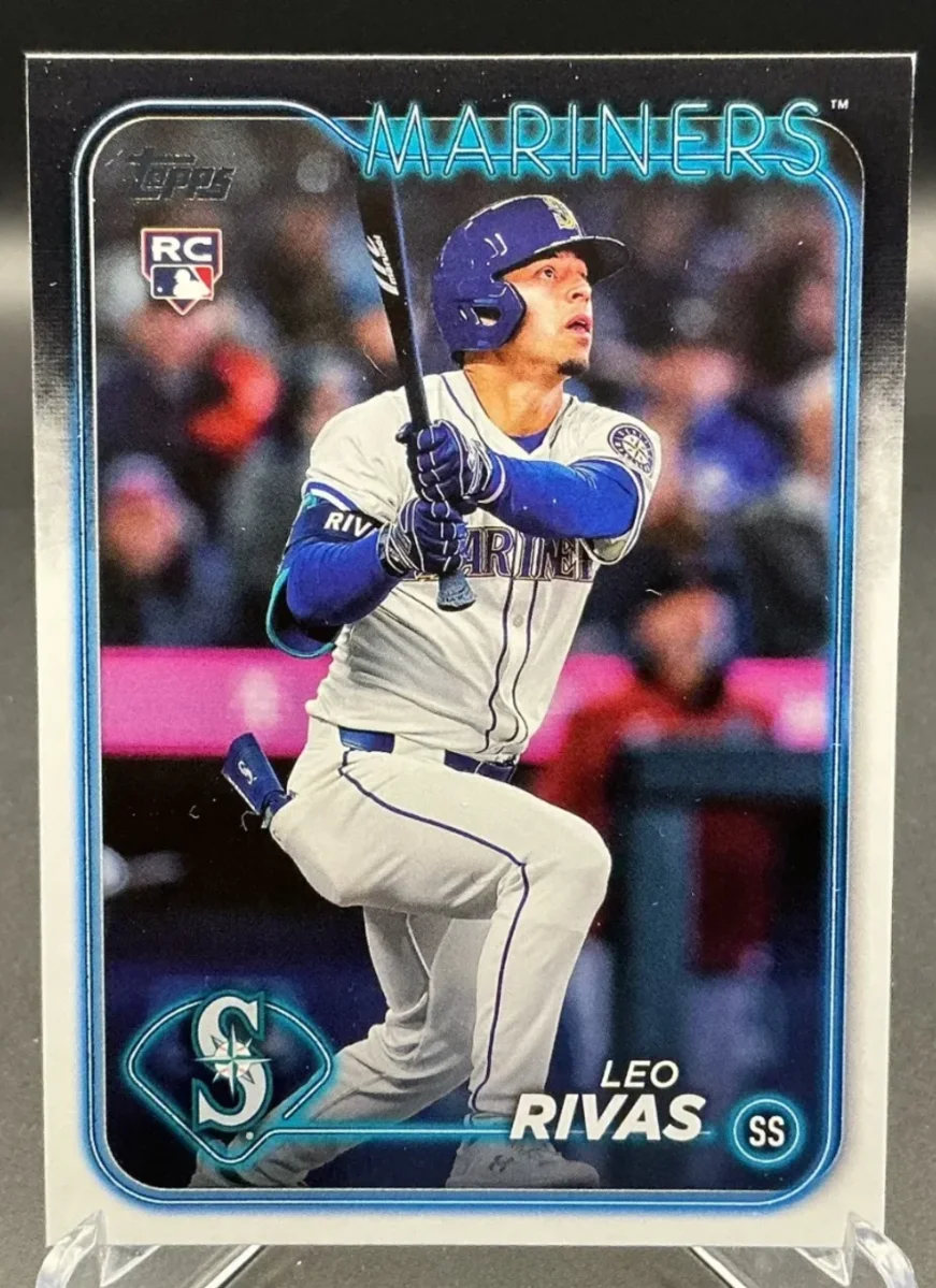 Topps Panini Card Tarjeta Cromo Barajita Leo Rivas Topps 2024 Update Rookie Card RC