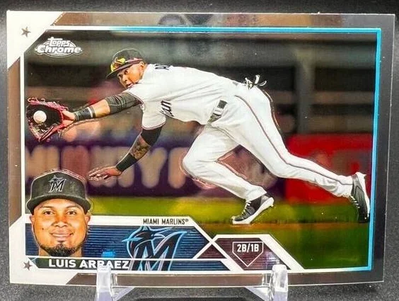 Topps Panini Card Tarjeta Cromo Barajita Luis Arraez Topps Chrome 2023