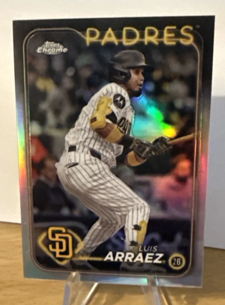 Topps Panini Card Tarjeta Cromo Barajita Luis Arraez Topps Chrome 2024 Cromo