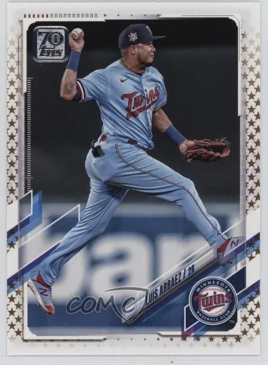 Topps Panini Card Tarjeta Cromo Barajita Luis Arraez Topps Series Luis Arraez 2021 Topps paralela Gold Stars Wal-Mart