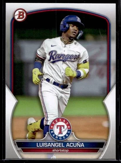 Topps Panini Card Tarjeta Cromo Barajita Luisangel Acuña Bowman Chrome 2023 Pre Rookie Card