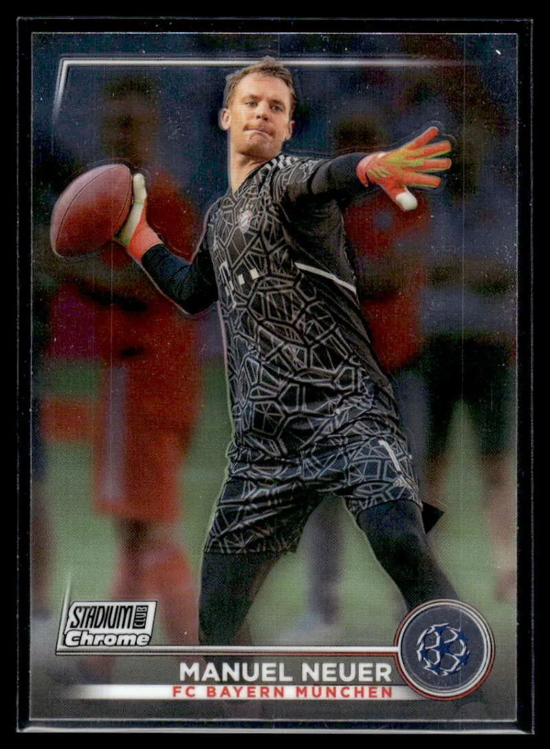 Topps Panini Card Tarjeta Cromo Barajita Manuel Neuer Topps 2022-2023 Chrome Stadium Club Uefa Soccer Futbol