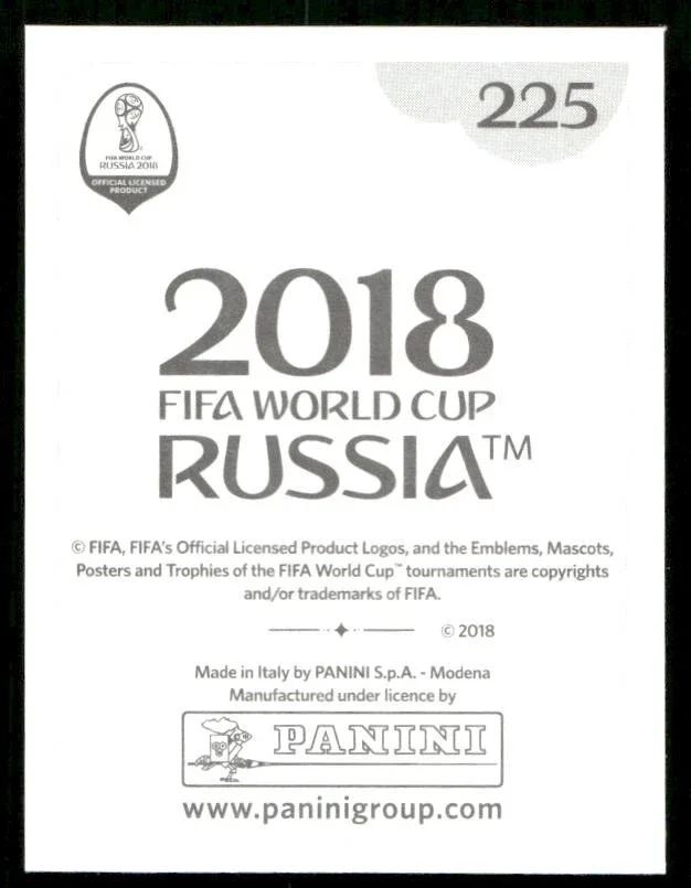 Topps Panini Card Tarjeta Cromo Barajita Massimo Luongo Panini 2018 World Cup Russia Sticker