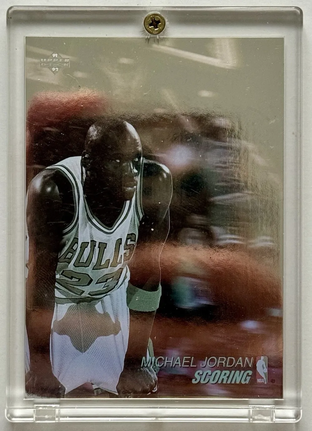 Topps Panini Card Tarjeta Cromo Barajita Michael Jordan Upper Deck 1991 Hologram Scoring