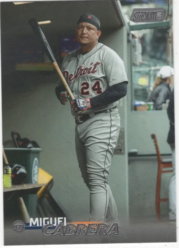 Topps Panini Card Tarjeta Cromo Barajita Miguel Cabrera *(Enero 2024)* Stadium Club 2023