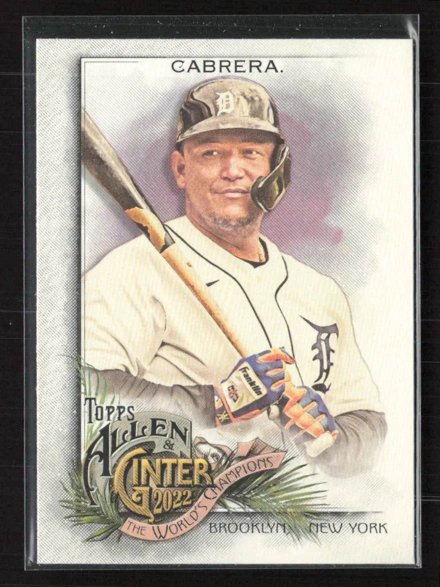 Topps Panini Card Tarjeta Cromo Barajita Miguel Cabrera Topps 2022 Allen &amp; Ginter