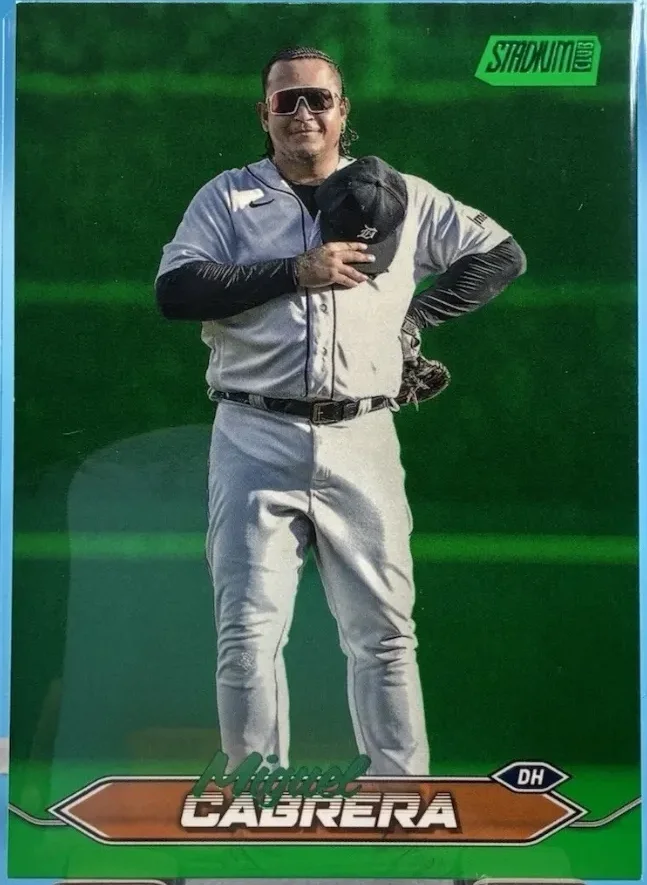 Topps Panini Card Tarjeta Cromo Barajita Miguel Cabrera Topps 2024 Paralela Numerada Stadium Club Paralela Green /199