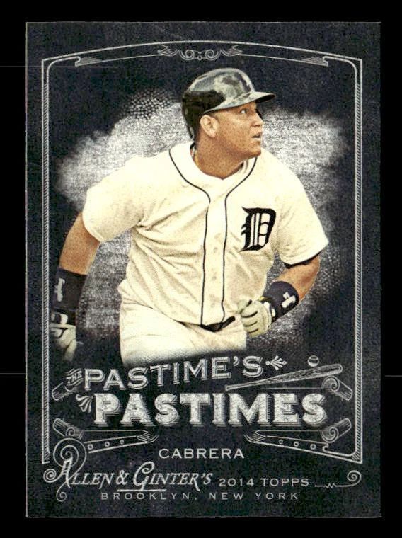 Topps Panini Card Tarjeta Cromo Barajita Miguel Cabrera Topps Allen and Ginter 2016 Pastimes Pastimes