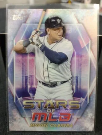 Topps Panini Card Tarjeta Cromo Barajita Miguel Cabrera Topps Series 2023 Stars Of Mlb