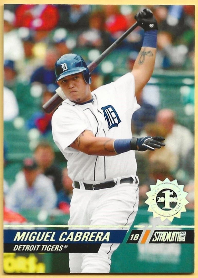 Topps Panini Card Tarjeta Cromo Barajita Miguel Cabrera Topps Stadium Club 2008 1st day numerada /599