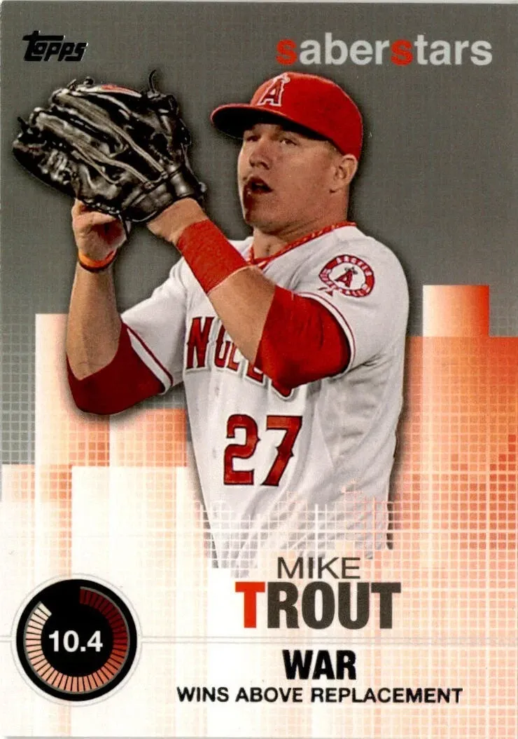 Topps Panini Card Tarjeta Cromo Barajita Mike Trout Topps 2014 Saber Stars
