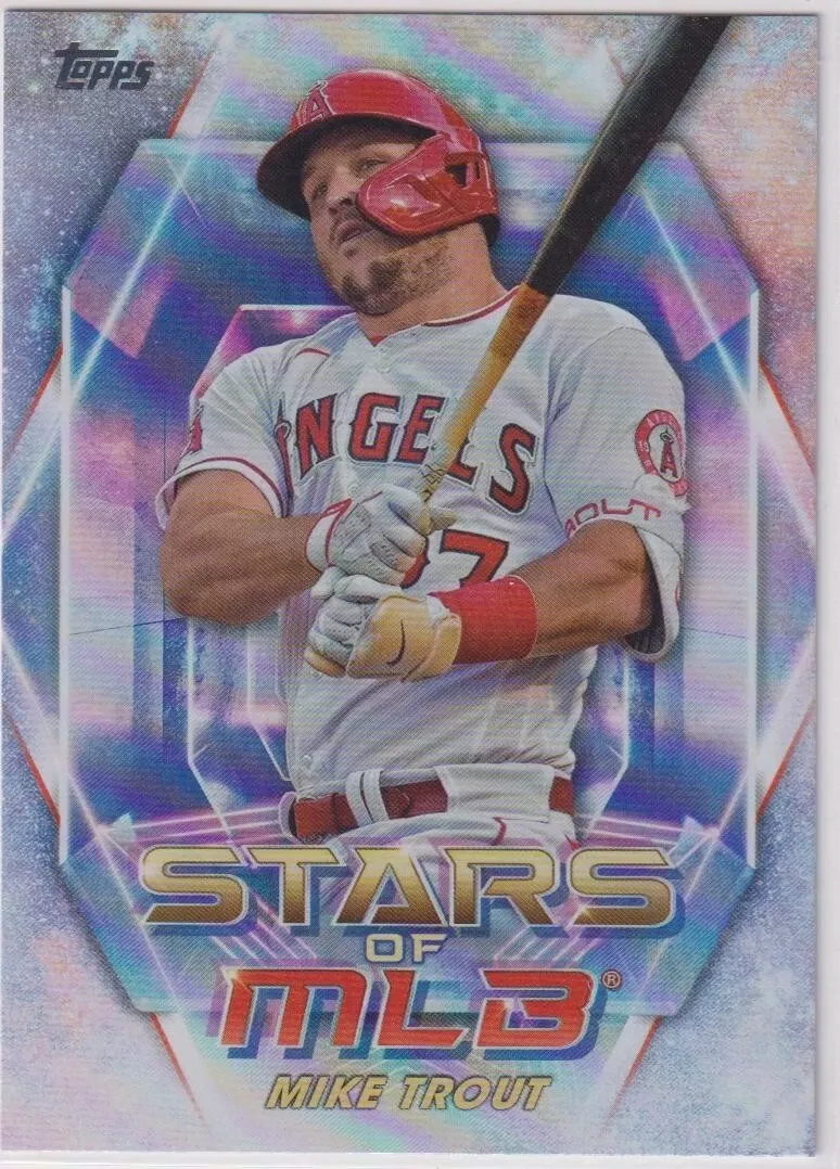 Topps Panini Card Tarjeta Cromo Barajita Mike Trout Topps 2023 Stars Of The Mlb