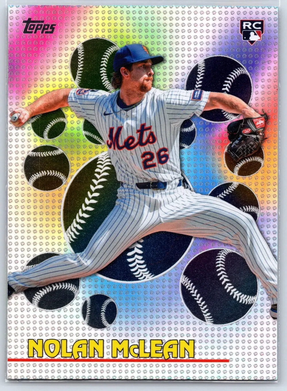Topps Panini Card Tarjeta Cromo Barajita Nolan Mclean Topps 2026 Series Rookie Card RC Titans Of Games