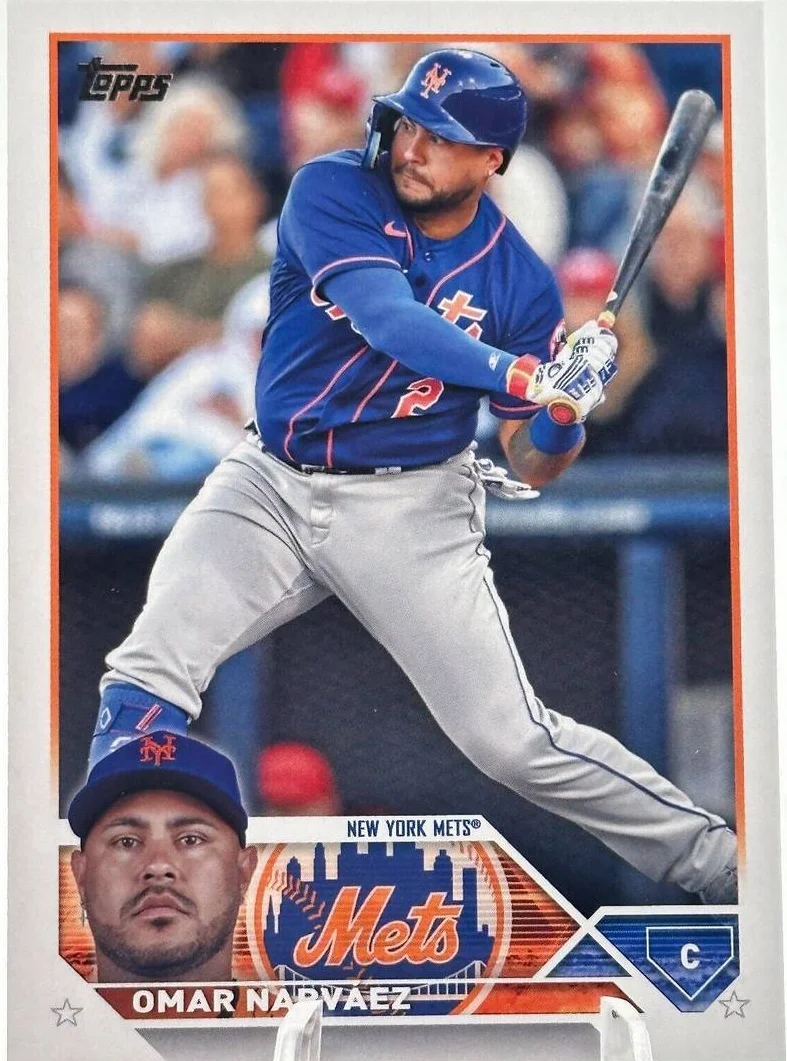 Topps Panini Card Tarjeta Cromo Barajita Omar Narvaez Topps Update 2023