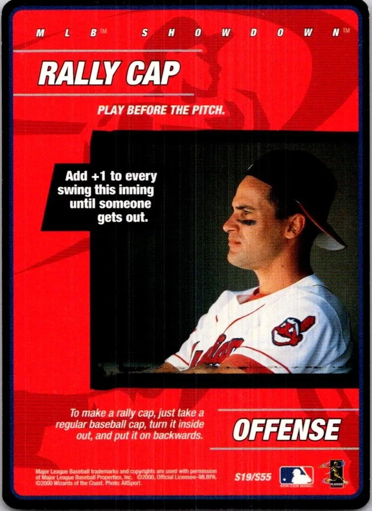 Topps Panini Card Tarjeta Cromo Barajita Omar Vizquel 2000 Mlb Showdown Unlimited Rally Cap
