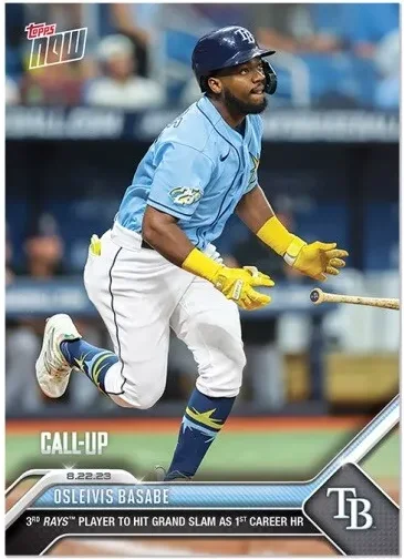 Topps Panini Card Tarjeta Cromo Barajita Osleivis Basabe Topps Now 2023 Rookie Card CALL UP