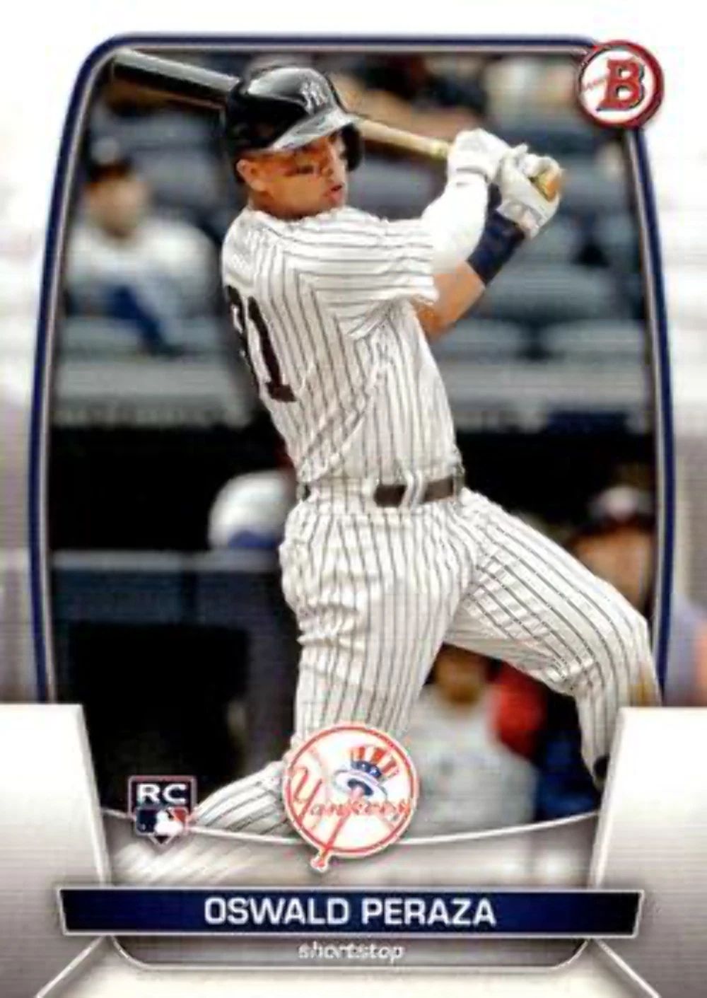 Topps Panini Card Tarjeta Cromo Barajita Oswald Peraza 2023 Rookie Card RC