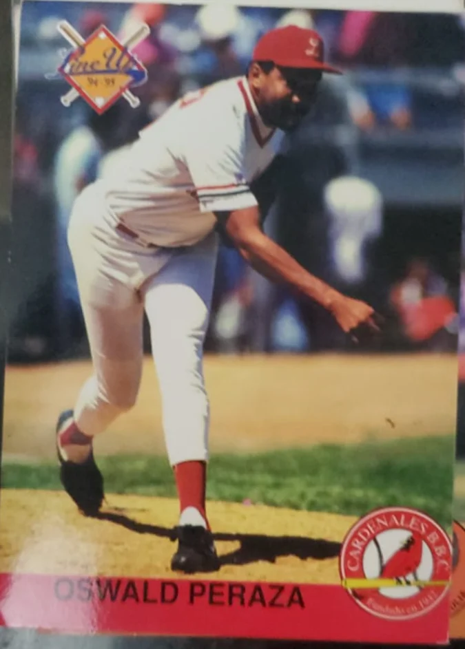 Topps Panini Card Tarjeta Cromo Barajita Oswald Peraza Line Up