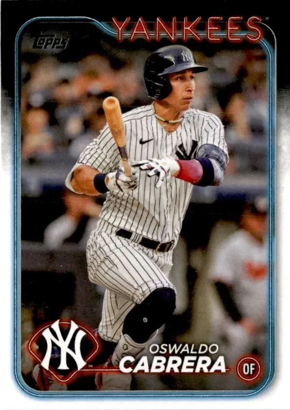 Topps Panini Card Tarjeta Cromo Barajita Oswaldo Cabrera Topps 2024 New York Yankees