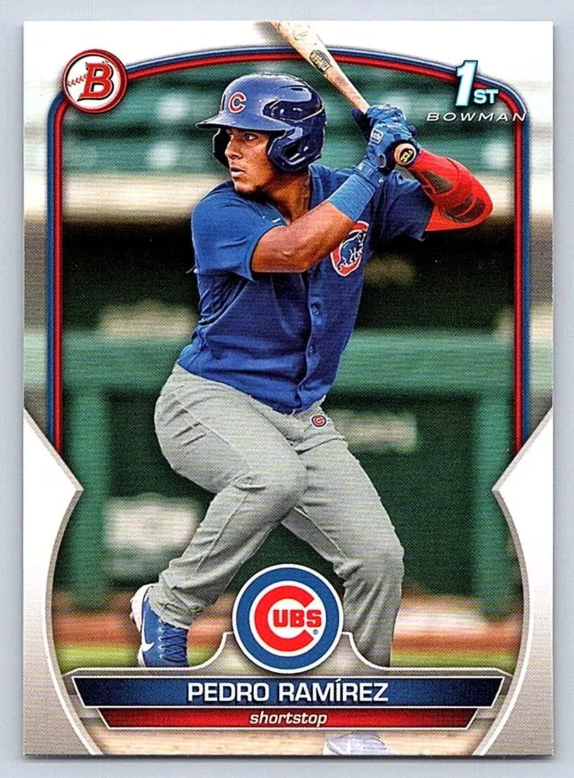 Topps Panini Card Tarjeta Cromo Barajita Pedro Ramirez Bowman 2023 1st Bowman Pre Rookie Card RC