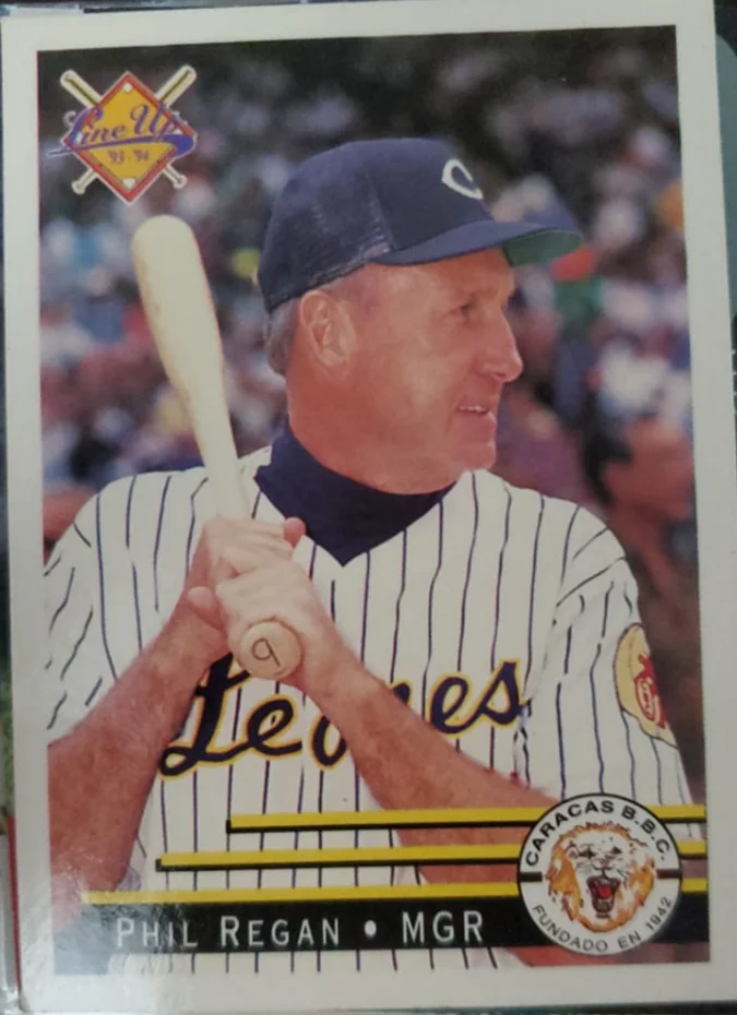 Topps Panini Card Tarjeta Cromo Barajita Phil Reagan Line Up