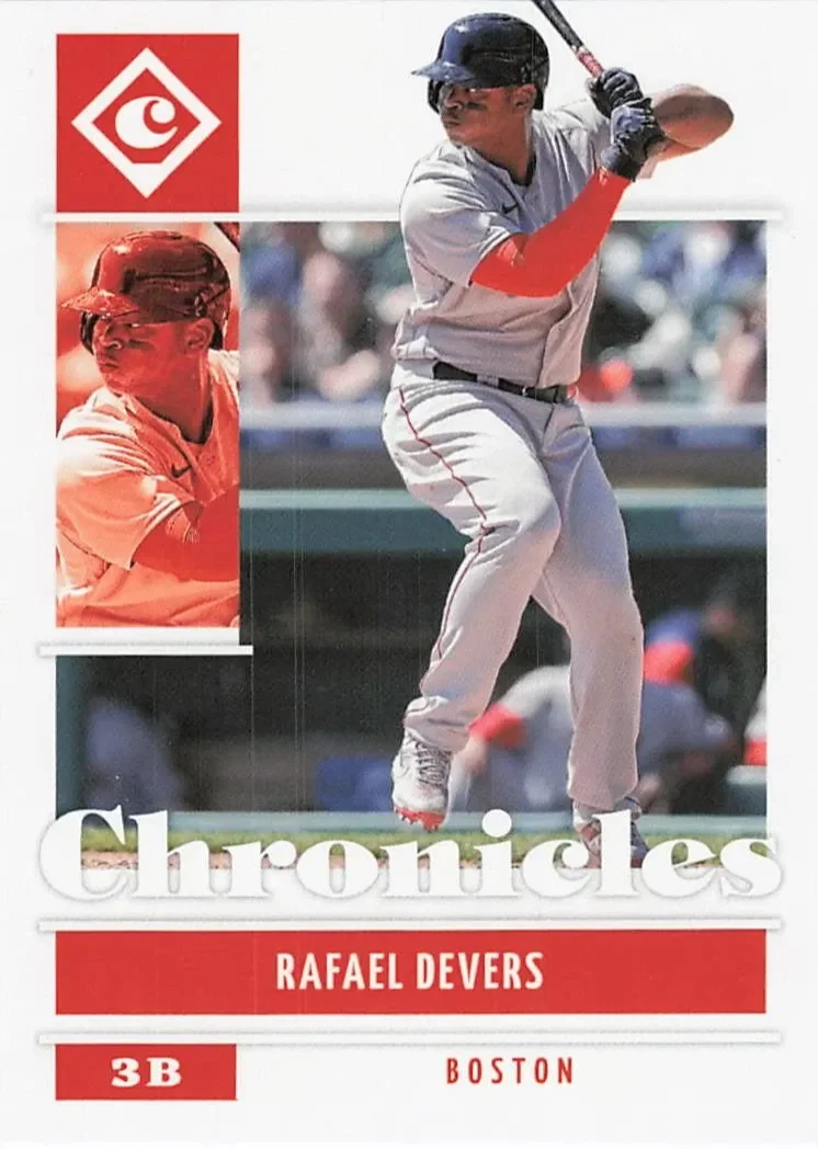 Topps Panini Card Tarjeta Cromo Barajita Rafael Devers Panini 2022 Chronicles