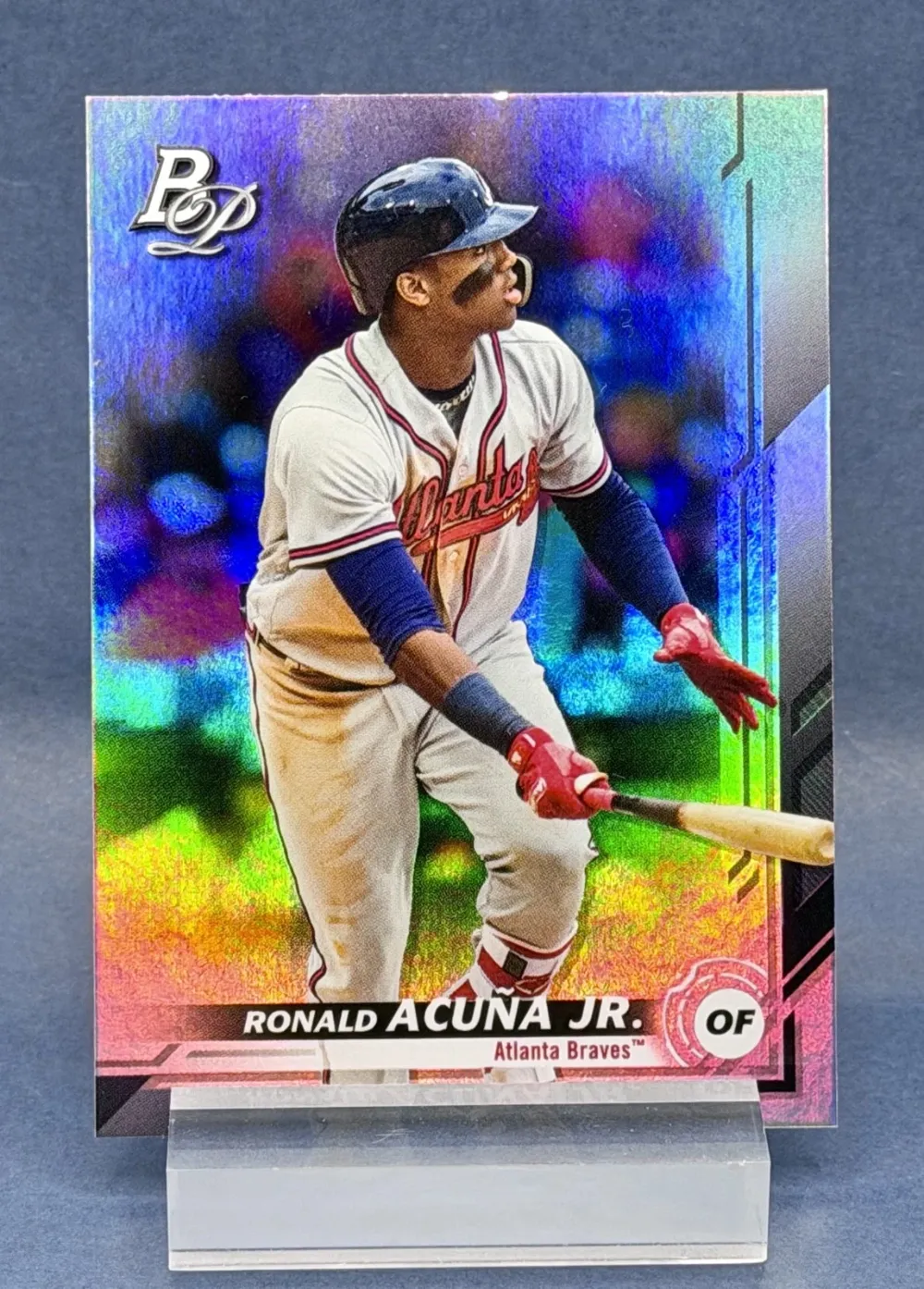 Topps Panini Card Tarjeta Cromo Barajita Ronald Acuña Jr. Bowman 2019 Platinum