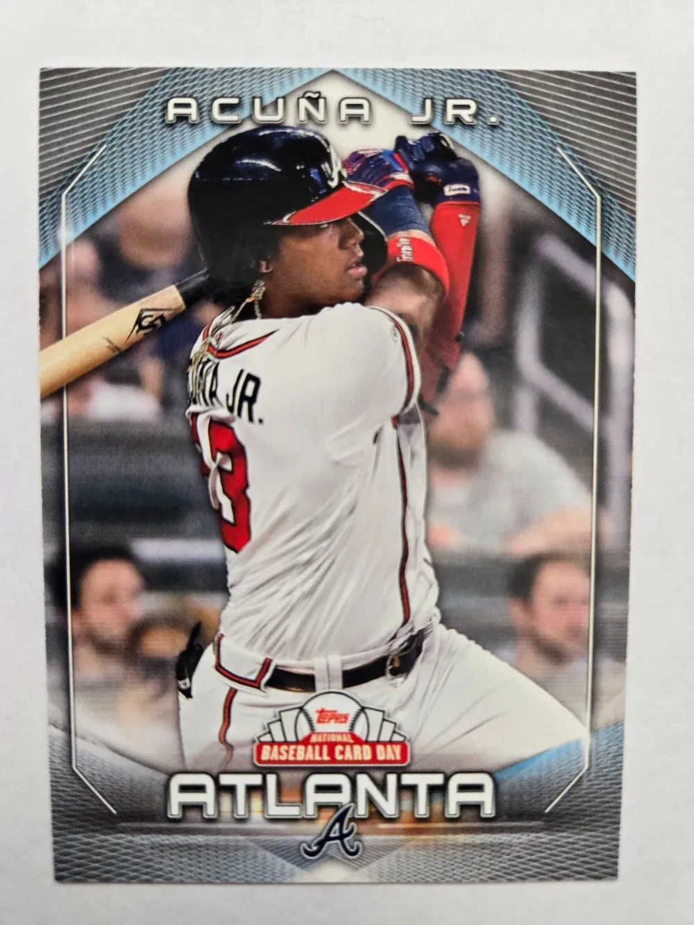 Topps Panini Card Tarjeta Cromo Barajita Ronald Acuña Jr. Topps 2020 edición limitada national baseball trading card day