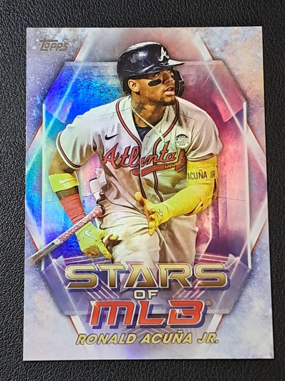 Topps Panini Card Tarjeta Cromo Barajita Ronald Acuña Jr. Topps 2023 Stars Of Mlb