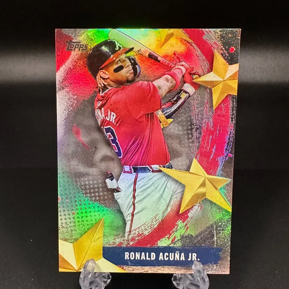Topps Panini Card Tarjeta Cromo Barajita Ronald Acuña Jr. Topps 2025 Series Stars Of Mlb