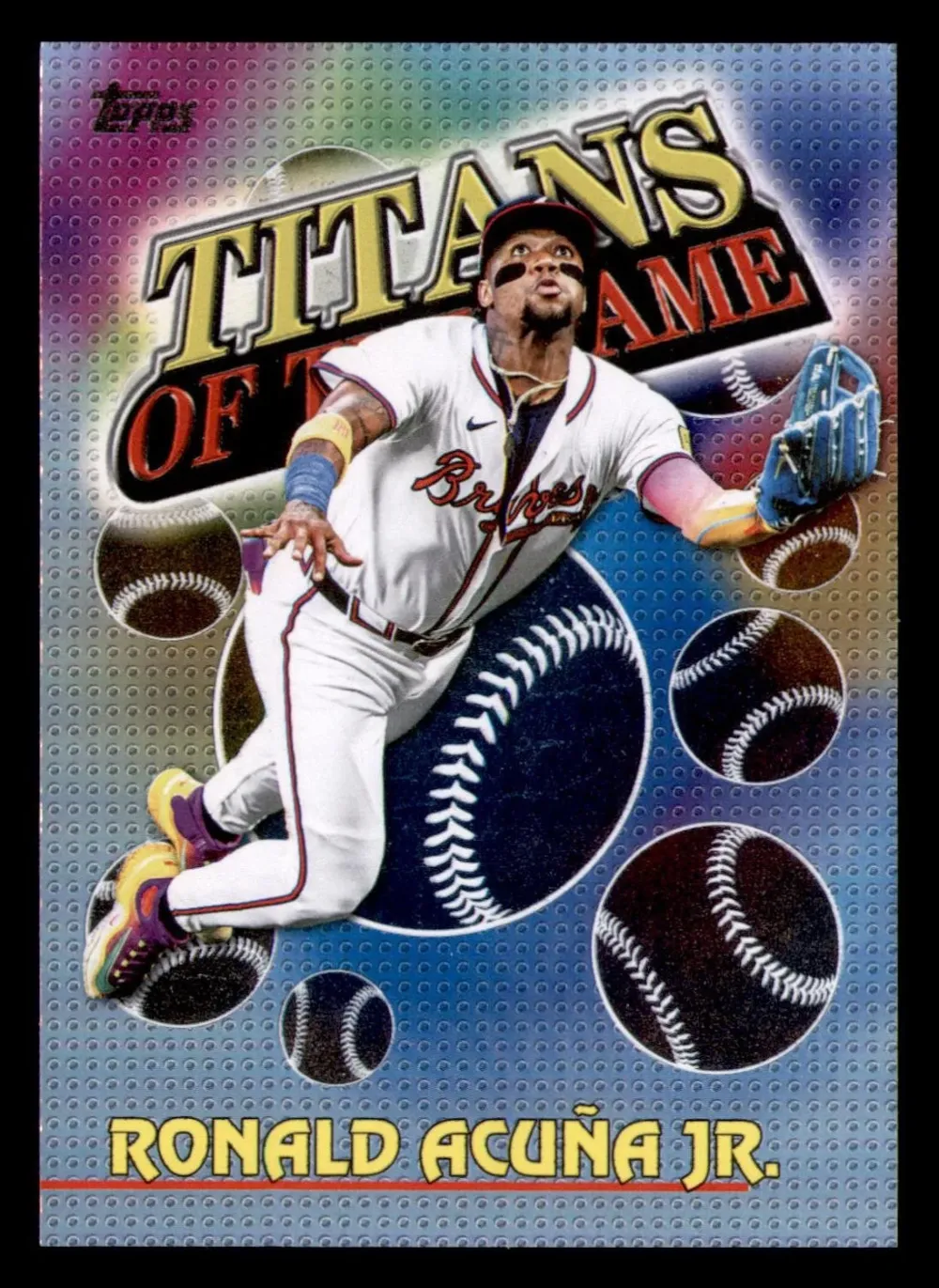 Topps Panini Card Tarjeta Cromo Barajita Ronald Acuña Jr. Topps 2026 Titans Of The Game