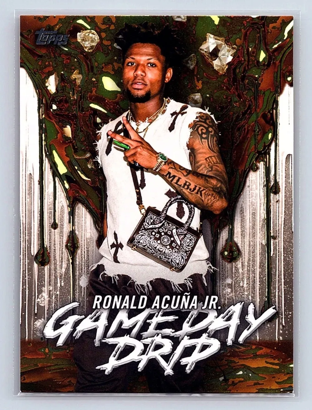 Topps Panini Card Tarjeta Cromo Barajita Ronald Acuña Jr. Topps Series 2026 Game Day Drip
