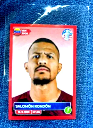 Topps Panini Card Tarjeta Cromo Barajita Salomon Rondon Copa América Venezuela Red Parallel Sticker