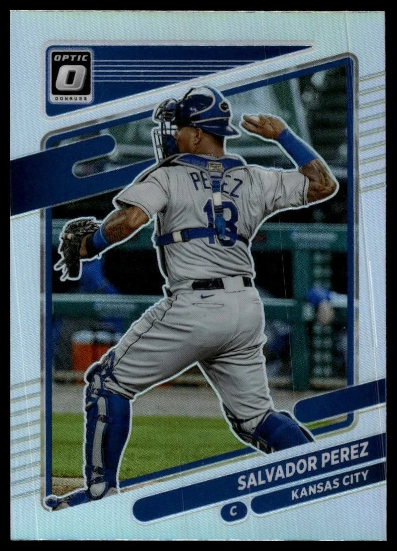 Topps Panini Card Tarjeta Cromo Barajita Salvador Perez Panini 2021 Donruss Optic Cromo
