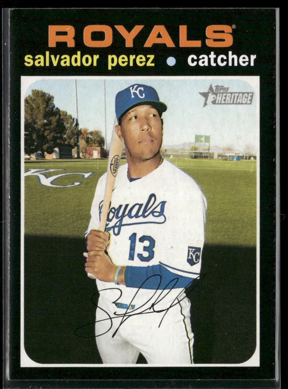 Topps Panini Card Tarjeta Cromo Barajita Salvador Perez Topps 2020 Heritage