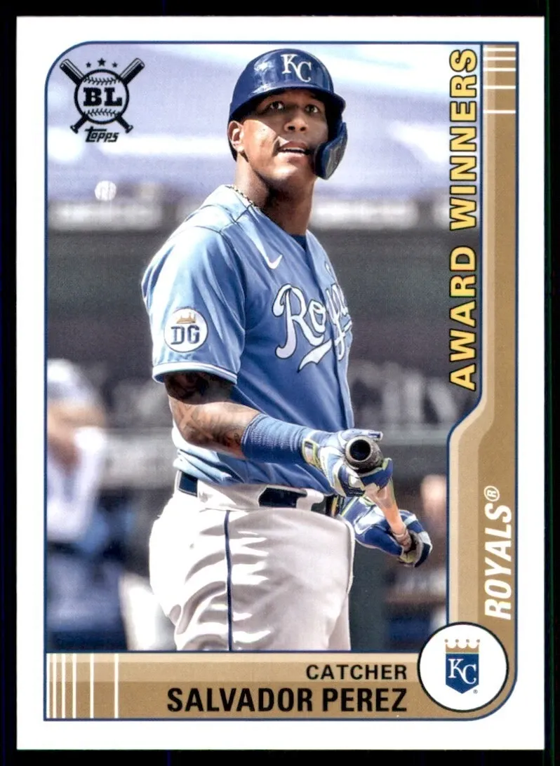 Topps Panini Card Tarjeta Cromo Barajita Salvador Perez Topps 2021 Big League Award Winners