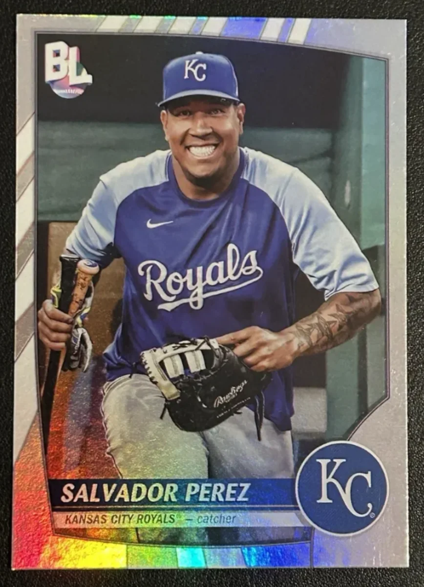 Topps Panini Card Tarjeta Cromo Barajita Salvador Perez Topps 2023 Big League Uncommon Rainbow Foil