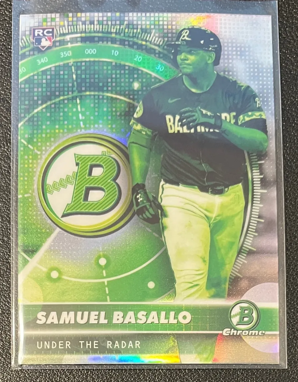 Topps Panini Card Tarjeta Cromo Barajita Samuel Basallo Bowman 2026 Chrome Rookie Card RC Under The Radar