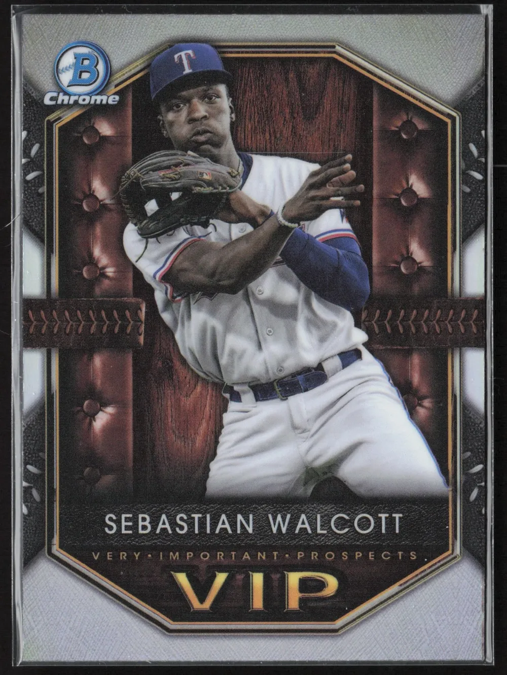 Topps Panini Card Tarjeta Cromo Barajita Sebastian Walcott Bowman 2025 Refractor Very Important Prospects Vip