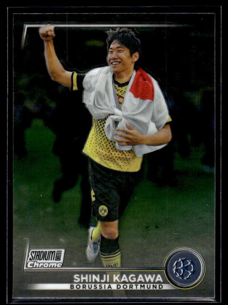 Topps Panini Card Tarjeta Cromo Barajita Shinji Kagawa Topps 2022-2023 Chrome Stadium Club Uefa Soccer