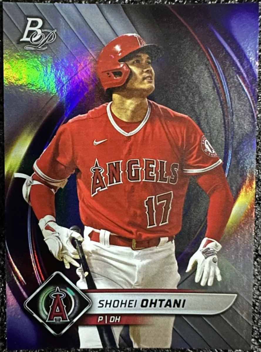 Topps Panini Card Tarjeta Cromo Barajita Shohei Ohtani Bowman 2022 Platinum