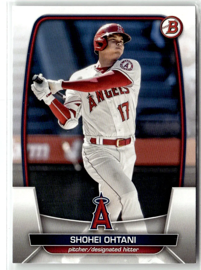 Topps Panini Card Tarjeta Cromo Barajita Shohei Ohtani Bowman 2023
