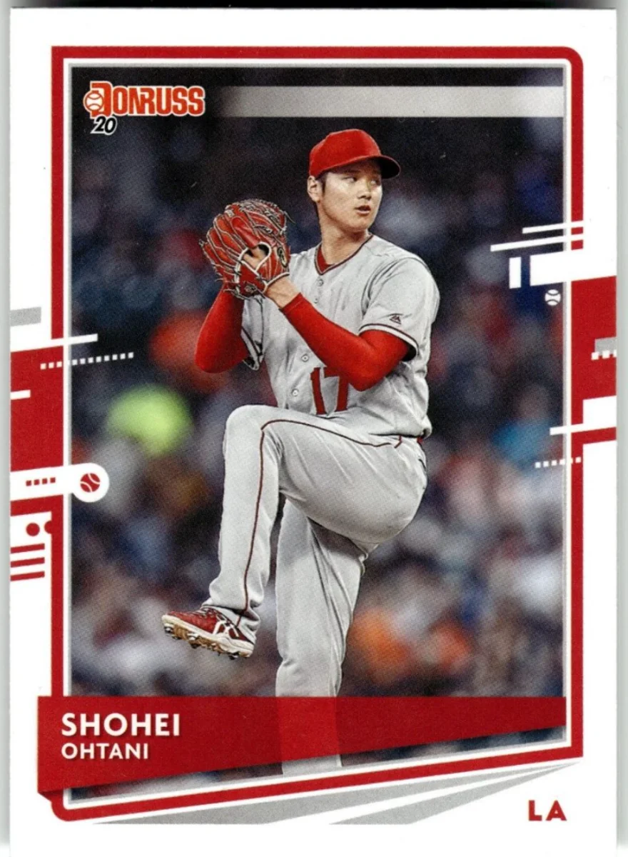 Topps Panini Card Tarjeta Cromo Barajita Shohei Ohtani Donruss 2020 variacion de la imagen original