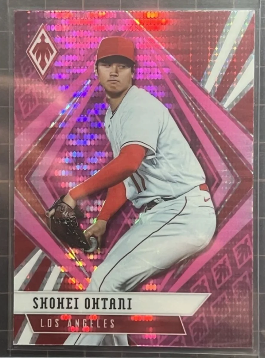 Topps Panini Card Tarjeta Cromo Barajita Shohei Ohtani Panini 2021 Paralela Chronicles Phoenix Pink Pulsar