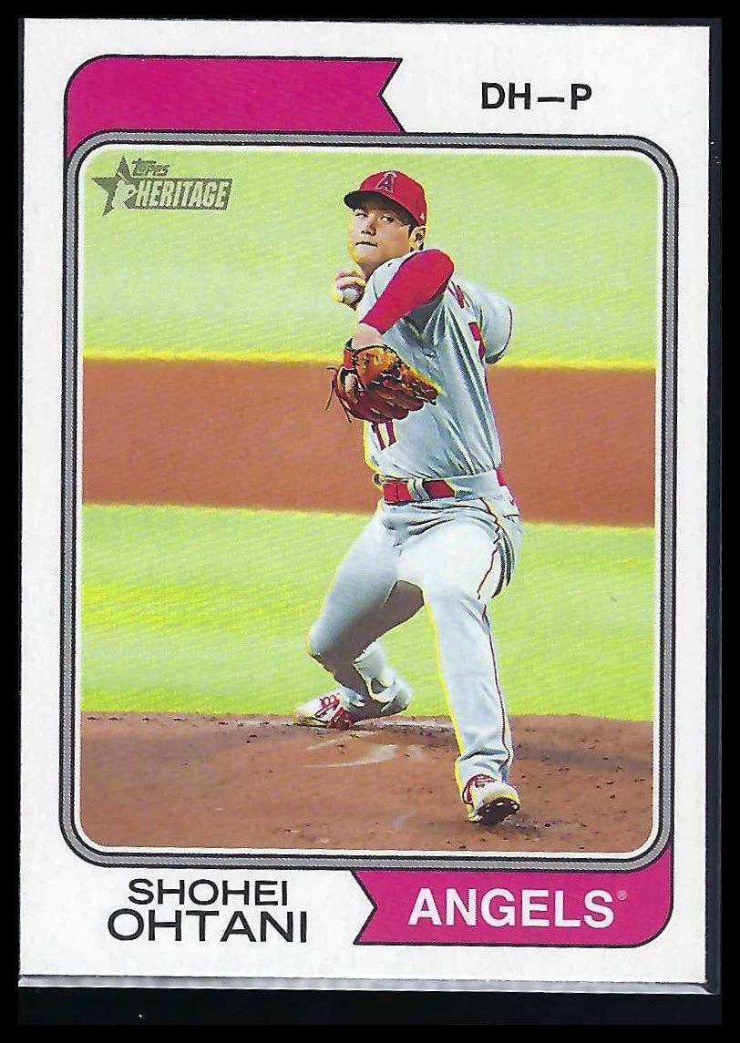 Topps Panini Card Tarjeta Cromo Barajita Shohei Ohtani Topps Heritage 2023
