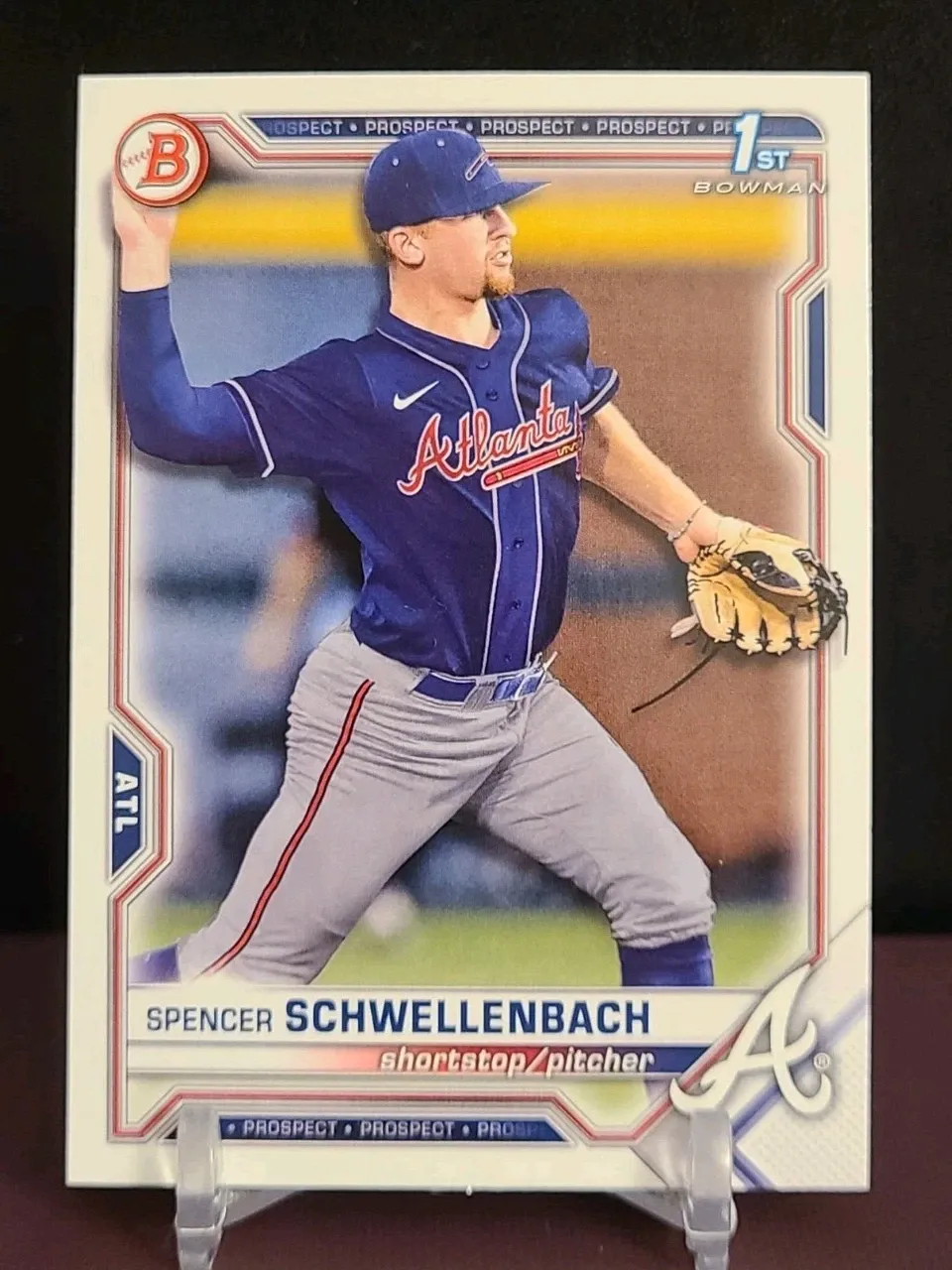 Topps Panini Card Tarjeta Cromo Barajita Spencer Schwellenbach Bowman 2021 Draft Rookie Card RC #bd-44 1st
