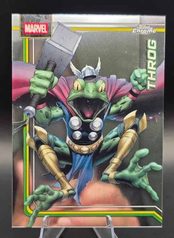 Topps Panini Card Tarjeta Cromo Barajita Throg Topps Chrome Marvel Comics