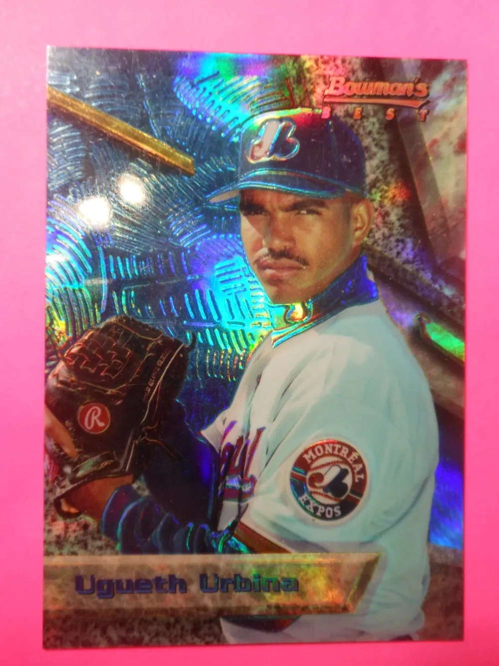 Topps Panini Card Tarjeta Cromo Barajita Ugueth Urbina Bowman 1994 Refractor Pre Rookiecard RC